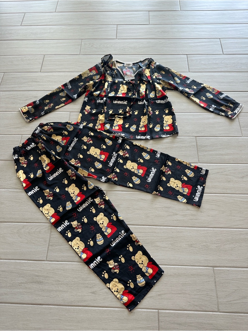 Print of the cartoon babydoll pajamas sets
